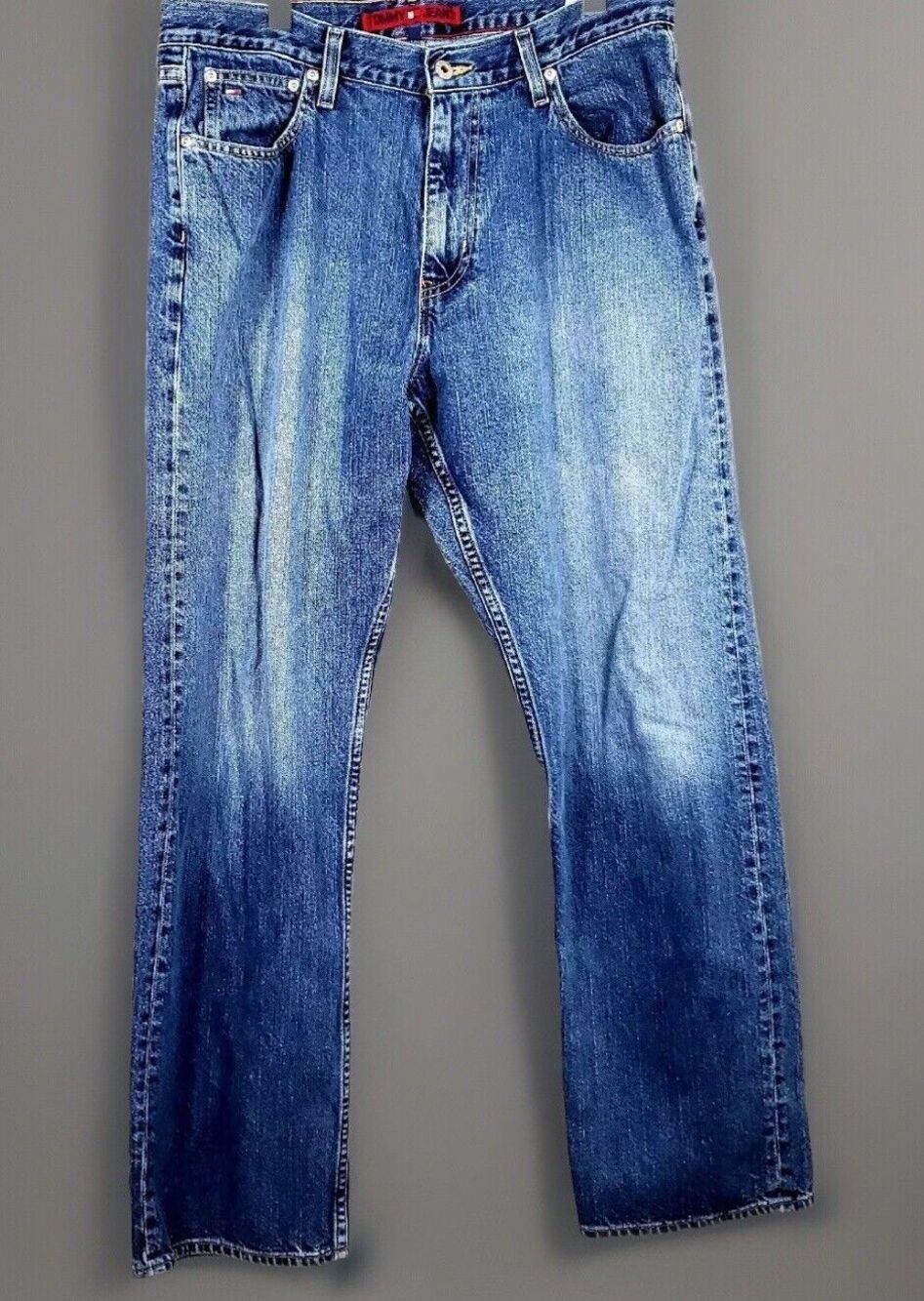 Vintage Tommy Hilfiger Jeans Mens 34 X 32 Blue Regular Fit Straight Classic